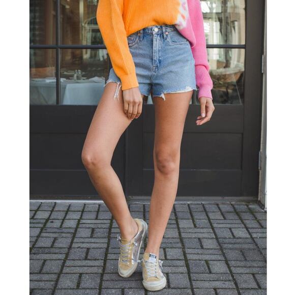 NWT! Blank NYC Cruise Control Denim Hi Rise Frayed Shorts - Size 29 - Picture 5 of 14